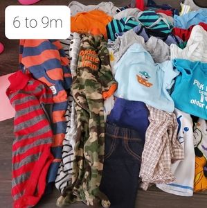 6 to 9m baby boy lot 33 pieces